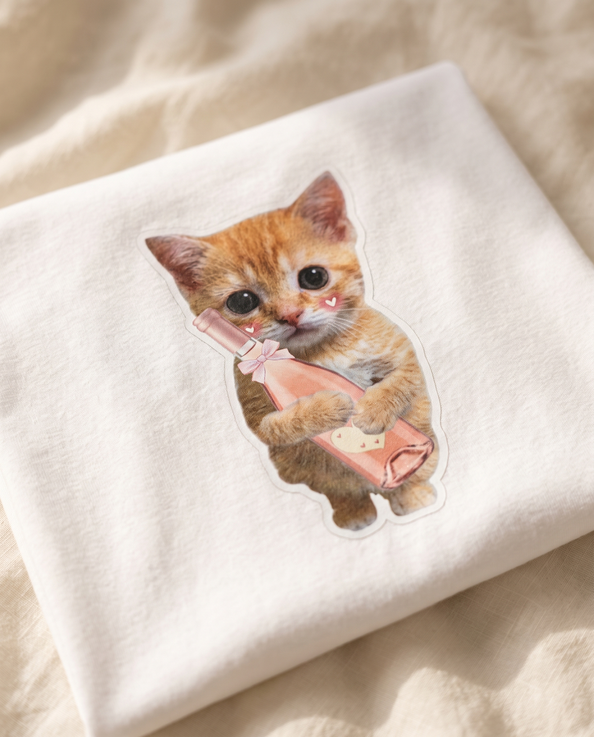 Rosé Kitty Tee – cute kitten party shirt